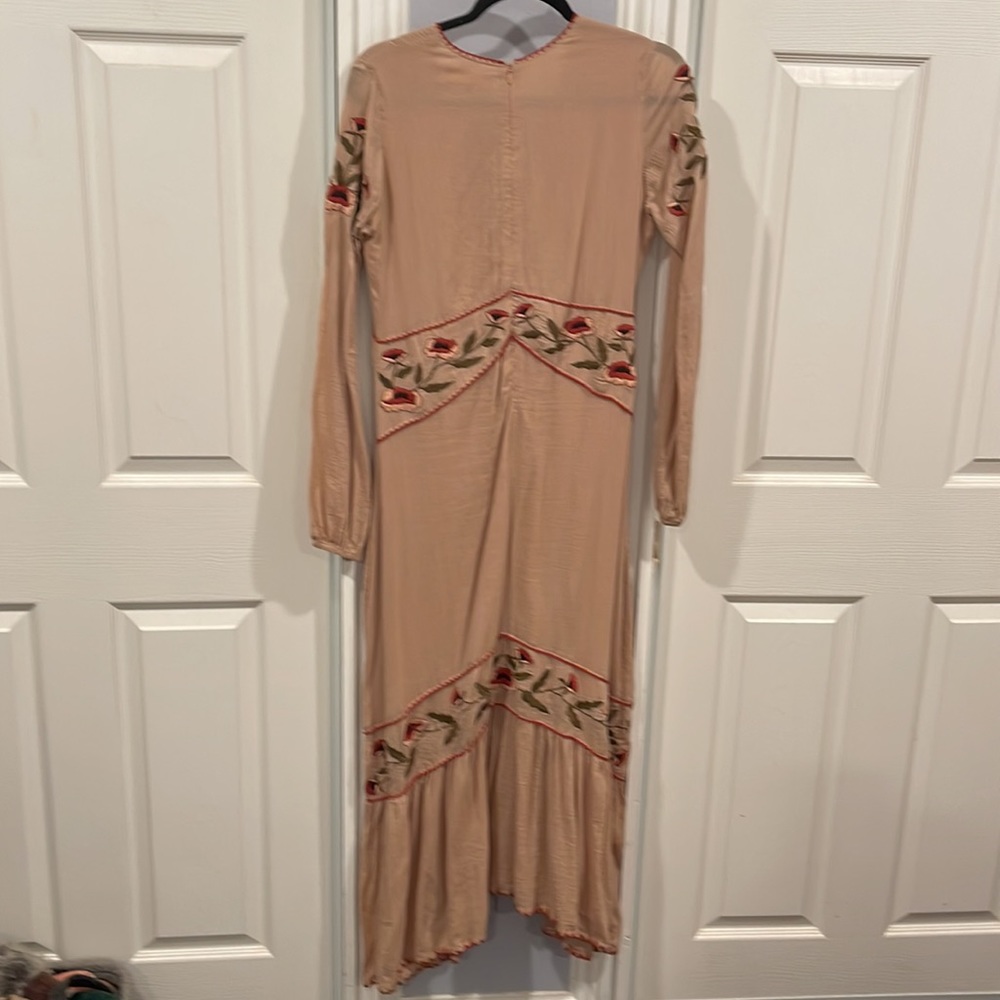 Chasing Unicorns Blush Pink Embroidered Maxi Dress - Picture 3 of 7